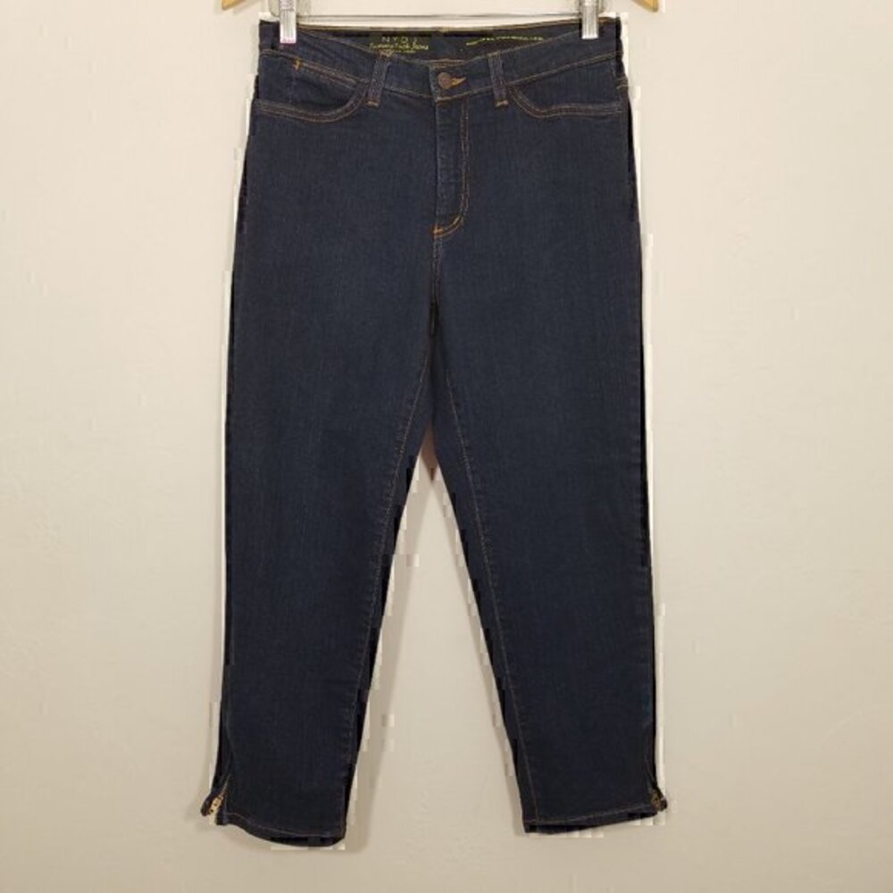 NYDJ Premium Tummy Tuck Stretch Capri Jeans Size 8